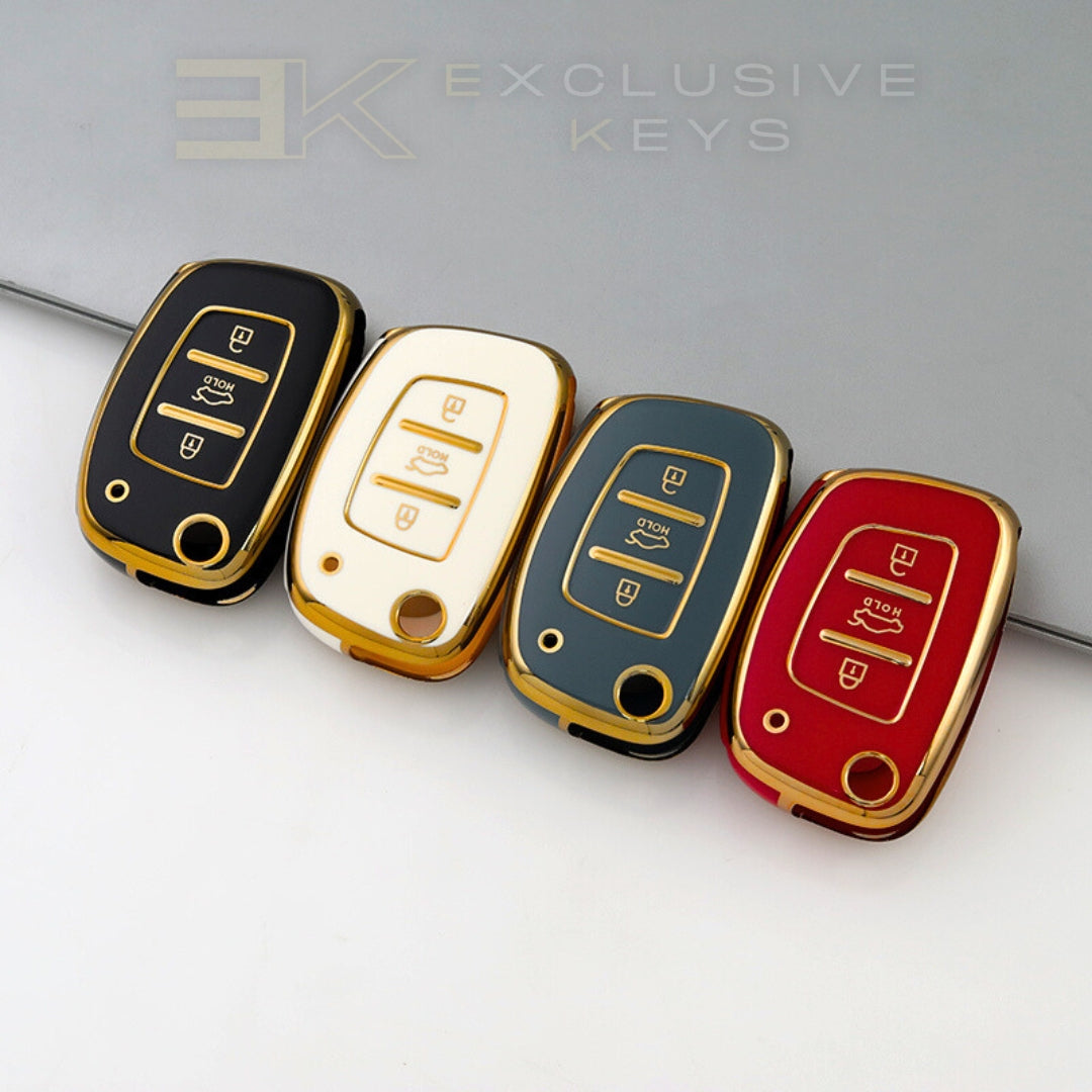 Pokrowiec na kluczyk Hyundai – 3 przyciski (Bagażnik HOLD – środkowy przycisk)