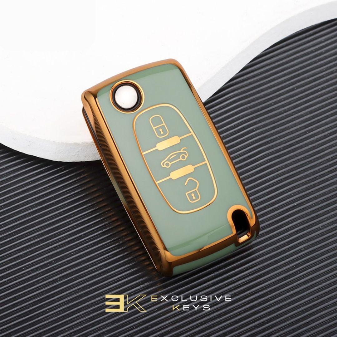 Husă pentru Peugeot 107, 207, 307, 308, 407, 607, 3008, 5008 (3 butoane)