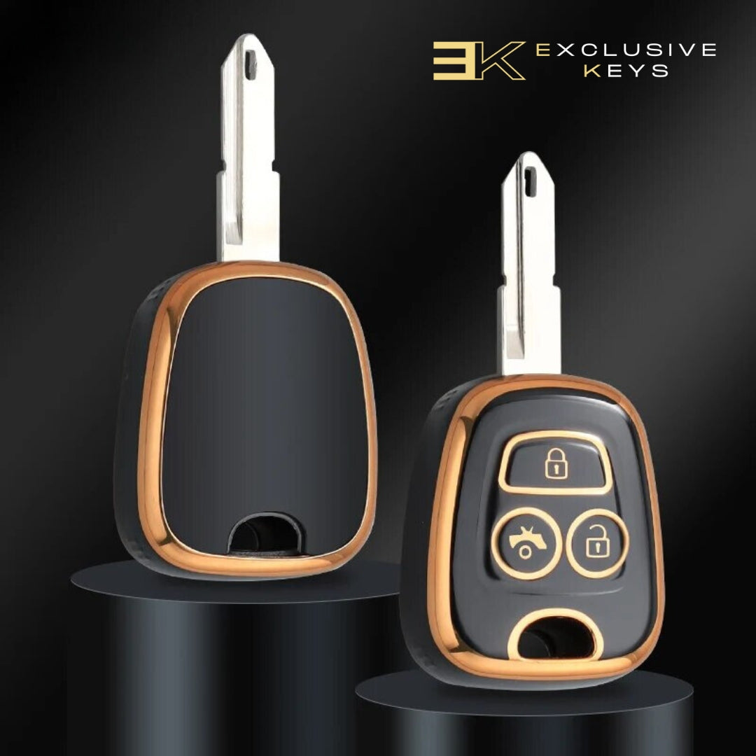 Husă pentru Peugeot 106, 107, 206, 207, 306, 307, 406, 407 (3 butoane)