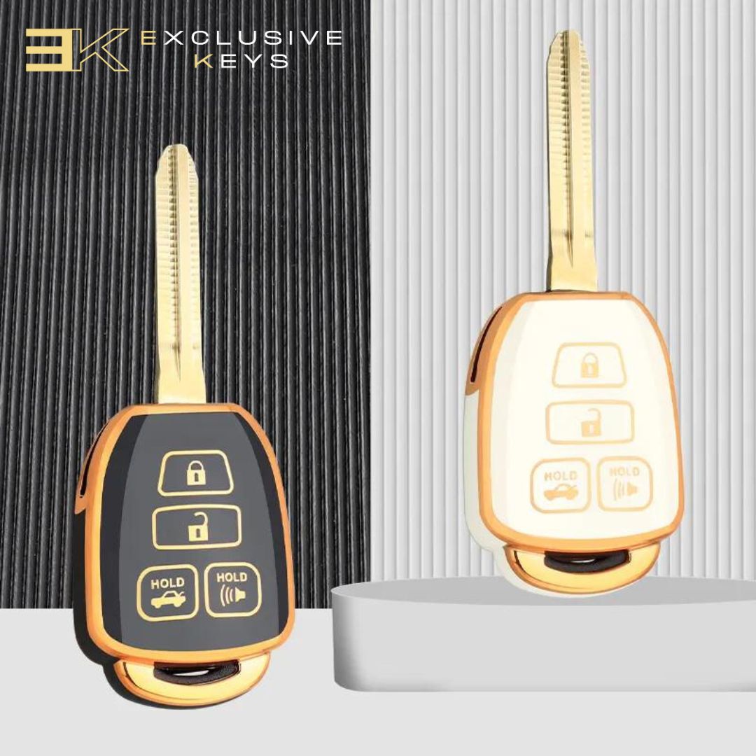 Etui do Toyoty Prius, Corolla, Yaris, Avensis, Camry i RAV4 (4 przyciski) (2012, 2013, 2014, 2015, 2016, 2017, 2018)