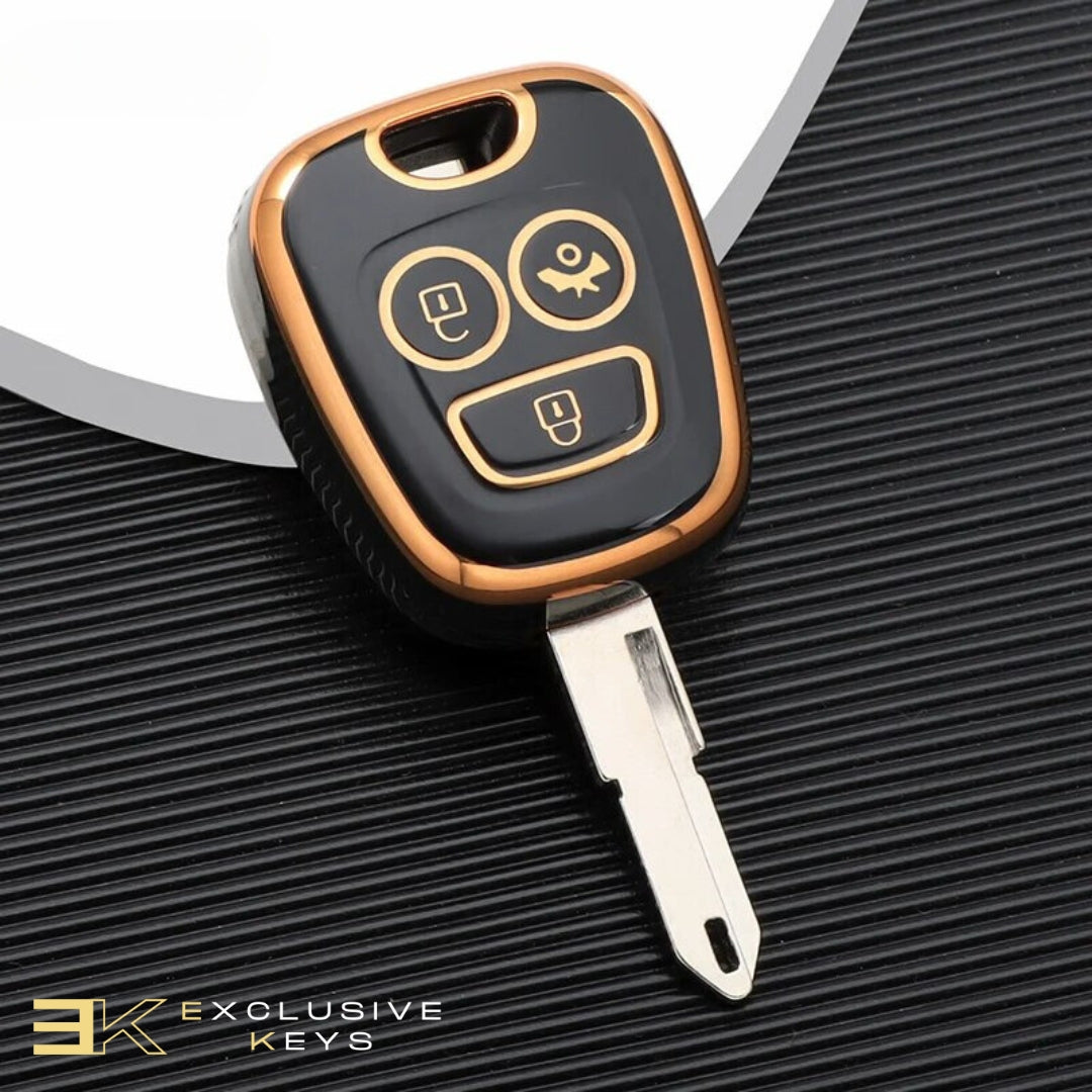 Husă pentru Peugeot 106, 107, 206, 207, 306, 307, 406, 407 (3 butoane)