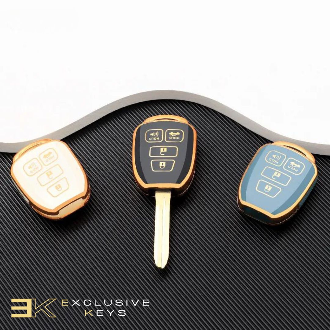 Etui do Toyoty Prius, Corolla, Yaris, Avensis, Camry i RAV4 (4 przyciski) (2012, 2013, 2014, 2015, 2016, 2017, 2018)