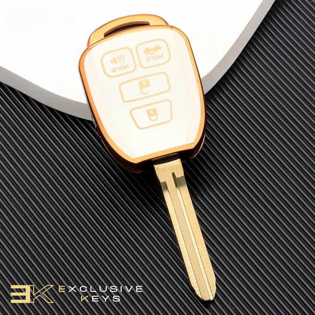 Etui do Toyoty Prius, Corolla, Yaris, Avensis, Camry i RAV4 (4 przyciski) (2012, 2013, 2014, 2015, 2016, 2017, 2018)