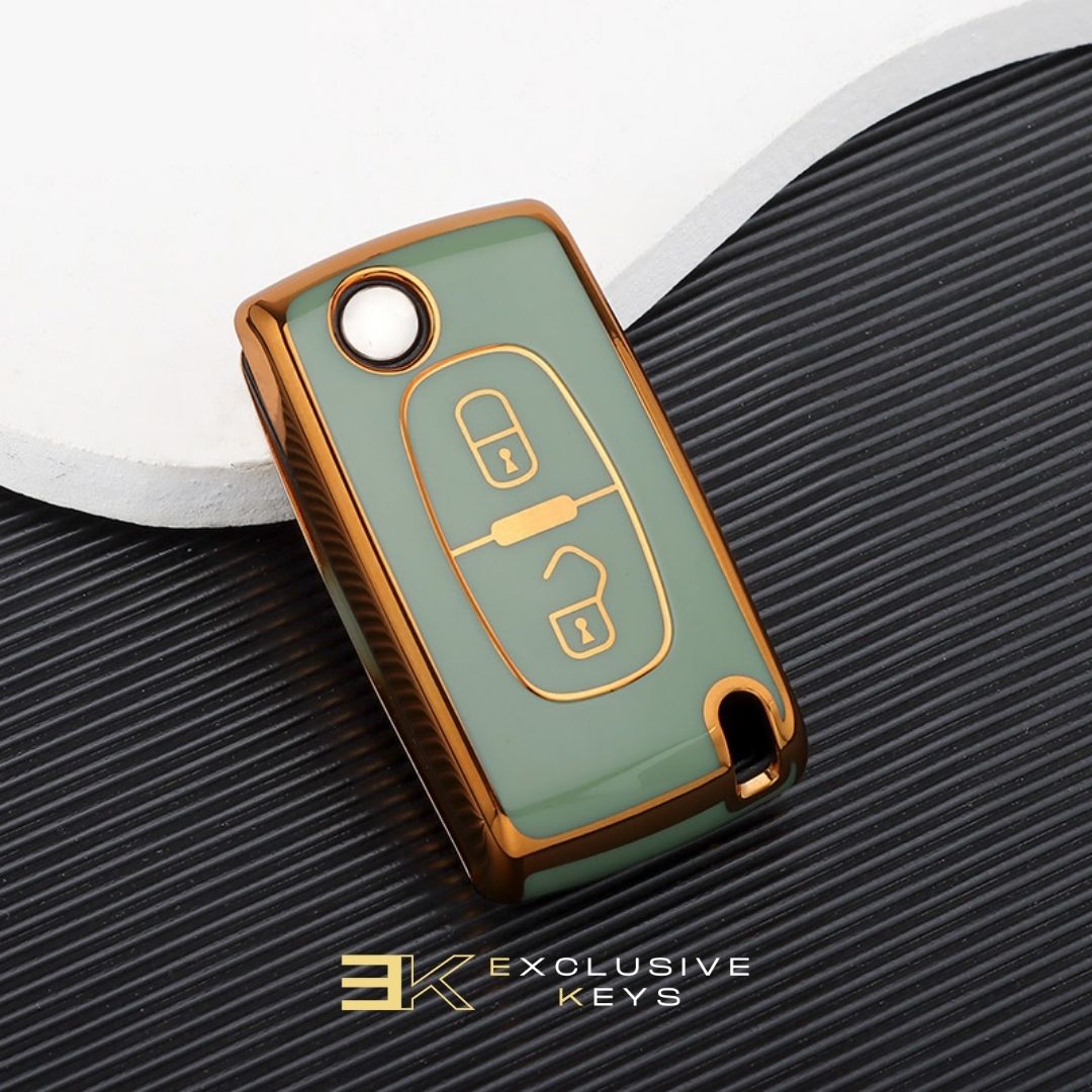 Husă pentru Peugeot 107, 207, 307, 308, 407, 607, 3008, 5008 (2 butoane) 