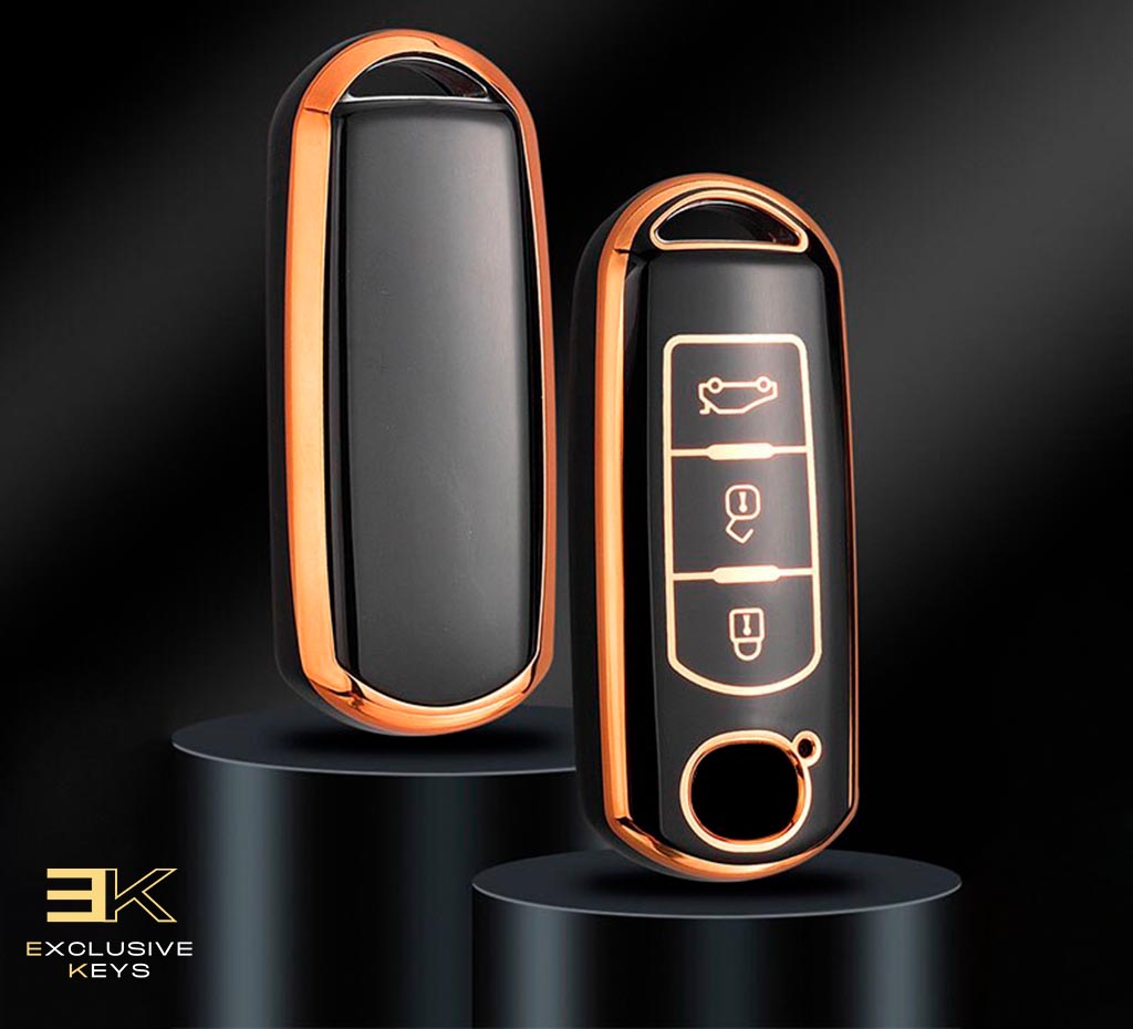 Husă pentru Mazda 2, 3, 5, 6, BL, BM, GJ, Atenza, Axela, Demio, CX-3, CX3, CX-5, CX5, CX7, CX-9, CX8 (3 butoane) 