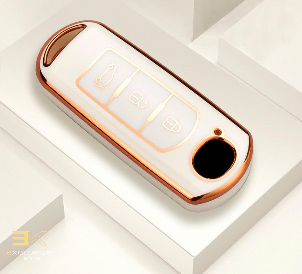 Husă pentru Mazda 2, 3, 5, 6, BL, BM, GJ, Atenza, Axela, Demio, CX-3, CX3, CX-5, CX5, CX7, CX-9, CX8 (3 butoane) 