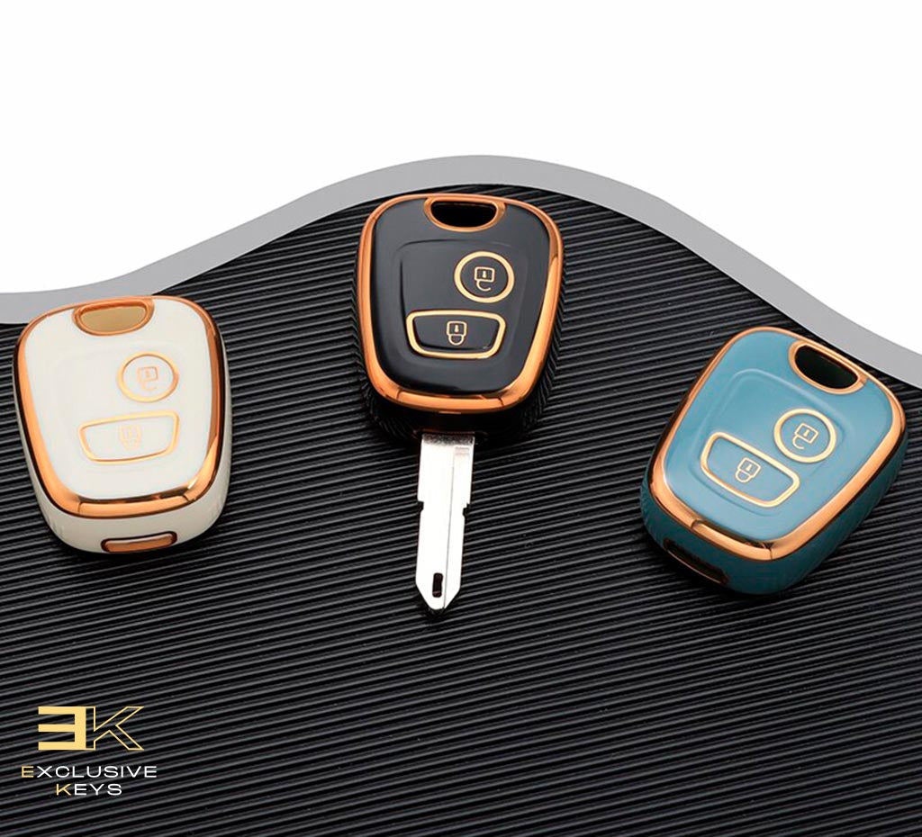 Husă pentru Peugeot 106, 107, 206, 207, 306, 307, 406, 407 (2 butoane) 