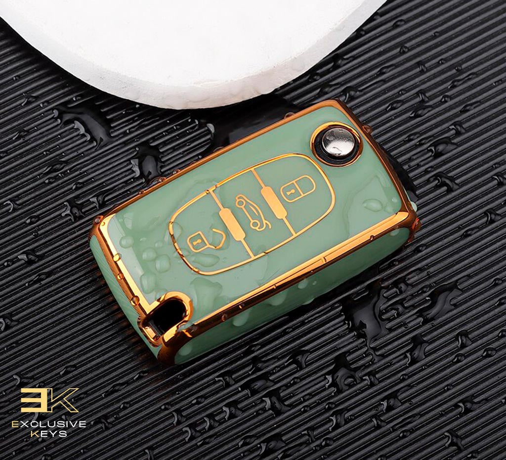 Husă pentru Peugeot 107, 207, 307, 308, 407, 607, 3008, 5008 (3 butoane) 