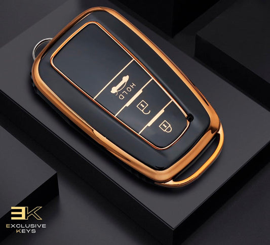 Etui do Toyoty Corolla, Prius, Camry, CHR, C-HR, RAV4, Altis, Land Cruiser i Prado (3 przyciski)